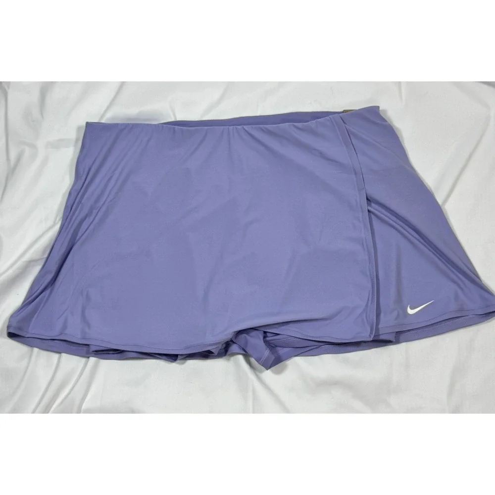 Nike Tennis Skort Womens 3X Purple NWT Dri-FIT Athletic Skirt